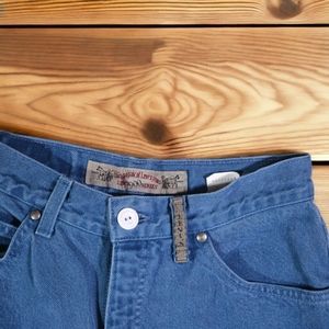 VTG Levi's 900 Series Mom Jeans Size 9 High Waisted 80's Blue Tapered Brown Tab